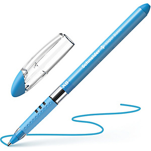 SCHNEIDER Stylo bille SLIDER BASIC XB capuchon, pointe large, corps triangulaire, encre Bleu clair SCHNEIDER Stylo bille SLIDER BASIC XB capuchon, pointe large, corps triangulaire, encre Bleu clair