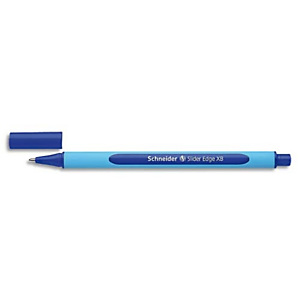 SCHNEIDER Stylo bille SLIDER EDGE à capuchon, pointe large, corps triangulaire, encre indélébile Bleue