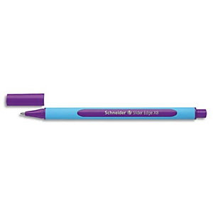 SCHNEIDER Stylo bille SLIDER EDGE à capuchon, pointe large, corps triangulaire, encre indélébile Violette SCHNEIDER Stylo bille SLIDER EDGE à capuchon, pointe large, corps triangulaire, encre indélébile Violette
