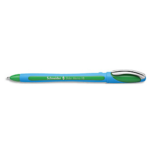 SCHNEIDER Stylo bille SLIDER MEMO à capuchon,pointe large,corps caoutchouc,encre indélébile Verte SCHNEIDER Stylo bille SLIDER MEMO à capuchon,pointe large,corps caoutchouc,encre indélébile Verte