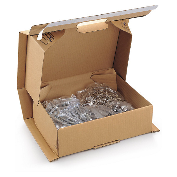 Schokwerende postdoos met beveiligde sluiting RAJA 25 x 15 x 10 cm - 1