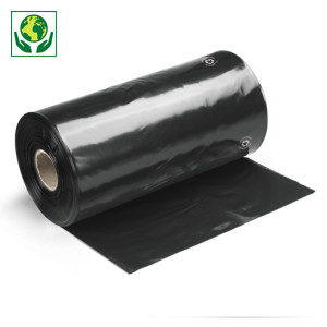 Schwarze Schlauchfolie 100 µ, 50% recycelt