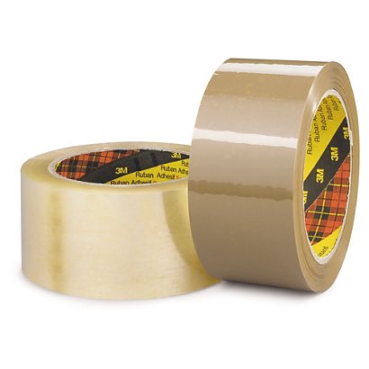 Scotch 3M heavy duty, polypropylene tape, brown, 50mmx66m, pack of 36