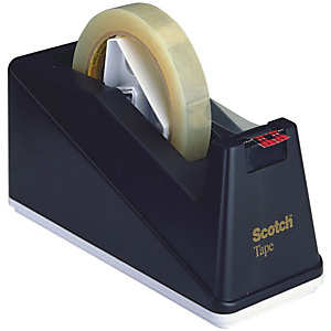 Scotch® C10 Dispensador de cinta de alto rendimiento de sobremesa negro Scotch® C10 Dispensador de cinta de alto rendimiento de sobremesa negro
