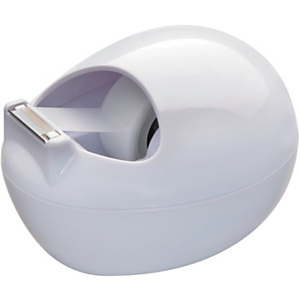 Scotch® C36 Karim Rashid Dispenser tendinastro da scrivania a forma di sasso, Bianco + Nastro adesivo invisibile Magic™, Trasparente, 19 mm x 7,5 m Scotch® C36 Karim Rashid Dispenser tendinastro da scrivania a forma di sasso, Bianco + Nastro adesivo invisibile Magic™, Trasparente, 19 mm x 7,5 m