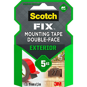 Scotch Cinta doble cara exteriores 19 mm x 1,5 m Scotch Cinta doble cara exteriores 19 mm x 1,5 m