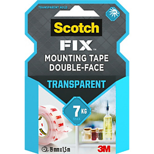 Scotch Cinta doble cara transparente 19 mm x 1,5 m Scotch Cinta doble cara transparente 19 mm x 1,5 m