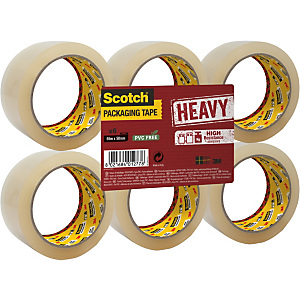 Scotch® Cinta de embalaje de alta resistencia, 50 mm x 66 m, transparente Scotch® Cinta de embalaje de alta resistencia, 50 mm x 66 m, transparente