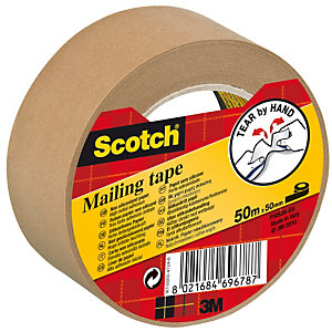 Scotch® Cinta de embalar de papel 50 mm x 50 m marrón