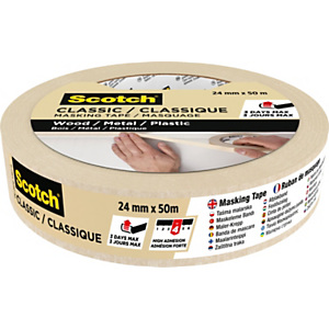 Scotch Cinta de enmascarar Classic 24 mm x 50 m Scotch Cinta de enmascarar Classic 24 mm x 50 m