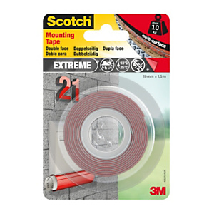Scotch® Cinta de montaje de espuma adhesiva de doble cara blanco 19 mm x 1,5 m Scotch® Cinta de montaje de espuma adhesiva de doble cara blanco 19 mm x 1,5 m
