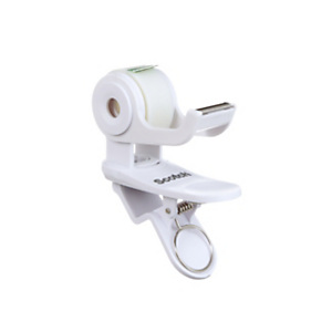 Scotch Clip & Twist Dévidoir de ruban adhésif C19 Blanc + 1 rouleau adhésif 19 mm x 8,89 m Scotch Clip & Twist Dévidoir de ruban adhésif C19 Blanc + 1 rouleau adhésif 19 mm x 8,89 m