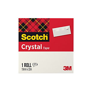 Scotch Crystal Ruban adhésif transparent largeur 19 mm x longueur 33 m