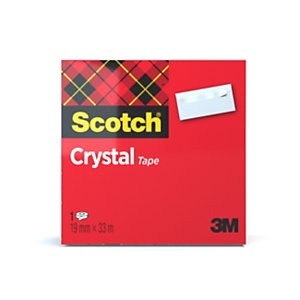 Scotch Crystal Ruban adhésif transparent largeur 19 mm x longueur 33 m