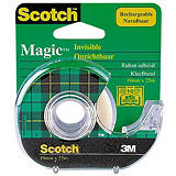 Scotch® Dévidoir escargot ruban adhésif + 1 ruban Magic Tape invisible largeur 19 mm x longueur 25 m Scotch® Dévidoir escargot ruban adhésif + 1 ruban Magic Tape invisible largeur 19 mm x longueur 25 m