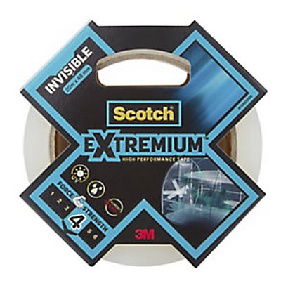 Scotch extremium invisible ruban adhésif toilé rouleau 48 mm x 20 m - Transparent