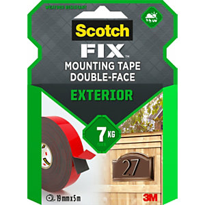 Scotch-Fix™ Cinta de montaje para exteriores, doble cara, 19 mm x 5m
