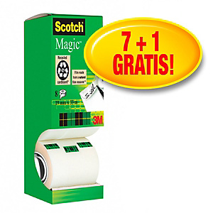 Scotch® Magic™ Cinta invisible de oficina, transparente, 19 mm x 33 m Scotch® Magic™ Cinta invisible de oficina, transparente, 19 mm x 33 m