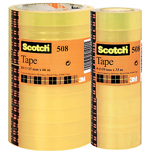 Scotch® Nastro 508 Trasparente 19 mm x 33 m (confezione 8 pezzi) Scotch® Nastro 508 Trasparente 19 mm x 33 m (confezione 8 pezzi)