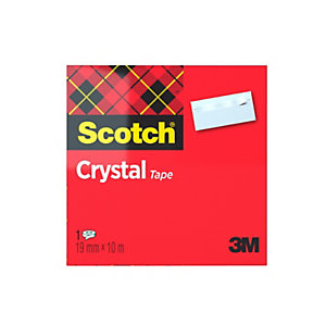 SCOTCH® Nastro adesivo Crystal, 19 mm x 10 m, Trasparente