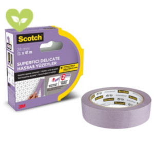 SCOTCH® Nastro per mascheratura ad alte prestazioni per superfici delicate 2080, 24 mm x 41 m SCOTCH® Nastro per mascheratura ad alte prestazioni per superfici delicate 2080, 24 mm x 41 m