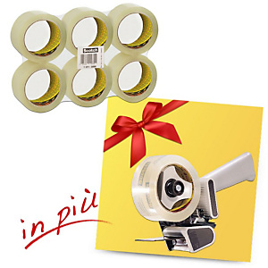 Scotch® Offerta 36 Nastri adesivi in PP 371 Trasparente + 1 Tendinastro H180 compreso nel prezzo Scotch® Offerta 36 Nastri adesivi in PP 371 Trasparente + 1 Tendinastro H180 compreso nel prezzo