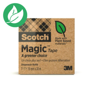 Scotch Ruban adhésif transparent Magic « A Greener Choice » 19 mm x 30 m