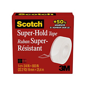 Scotch Super Hold Ruban adhésif super résistant transparent l.19 mm x L.25,4 m