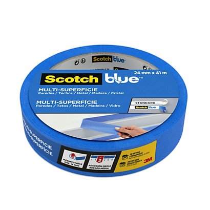 ScotchBlue™ Cinta de enmascarar multisuperficie , 24 mm x 41 m