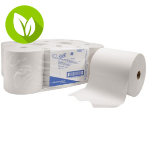 Scott® Airflex Rollo de toallitas de papel de limpieza, 1 capa, 200 mm, blanco