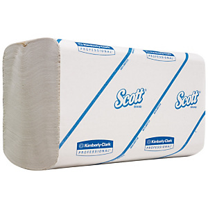 Scott® Performance Toallitas de papel pequeñas plegadas, 1 capa, 300 hojas, interplegado, 215 mm, blanco Scott® Performance Toallitas de papel pequeñas plegadas, 1 capa, 300 hojas, interplegado, 215 mm, blanco