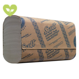 Scott® Scottfold Medium Asciugamani di carta piegati, 1 velo, 175 fogli, Intercalati, 200 mm, Bianco (confezione 25 pacchi da 175 asciugamani)