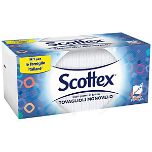 SCOTTEX Bianco Tovaglioli monouso, 1 velo, 220 pezzi, Bianco (confezione 220 pezzi) SCOTTEX Bianco Tovaglioli monouso, 1 velo, 220 pezzi, Bianco (confezione 220 pezzi)