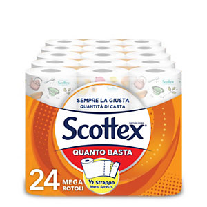 SCOTTEX Carta Casa Asciugatutto Quanto Basta, 2 veli (confezione 24 rotoli)