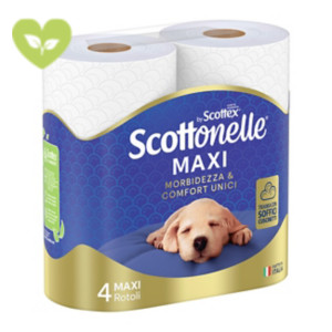 SCOTTONELLE Rotolo di carta igienica standard SPA Sensation, 2 veli, 250 fogli (confezione 4 pezzi) SCOTTONELLE Rotolo di carta igienica standard SPA Sensation, 2 veli, 250 fogli (confezione 4 pezzi)