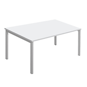 Scrivania operativa Linea Pronto con gamba metallica Linea Tech - Colore bianco - Dimensioni cm 140 x 80 x 72,5 Scrivania operativa Linea Pronto con gamba metallica Linea Tech - Colore bianco - Dimensioni cm 140 x 80 x 72,5