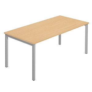 Scrivania operativa Linea Pronto con gamba metallica Linea Tech - Colore faggio - Dimensioni cm 140 x 80 x 72,5 Scrivania operativa Linea Pronto con gamba metallica Linea Tech - Colore faggio - Dimensioni cm 140 x 80 x 72,5