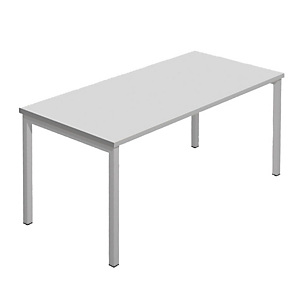Scrivania operativa Linea Pronto con gamba metallica Linea Tech - Colore grigio - Dimensioni cm 160 x 80 x 72,5 Scrivania operativa Linea Pronto con gamba metallica Linea Tech - Colore grigio - Dimensioni cm 160 x 80 x 72,5
