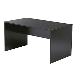 Scrivania operativa "Linea Pronto" - Fianchi in melaminico nero - cm 140 x 80 x 72 h. - Colore piano nero venato Scrivania operativa "Linea Pronto" - Fianchi in melaminico nero - cm 140 x 80 x 72 h. - Colore piano nero venato