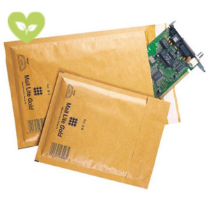 Sealed Air® Mail Lite Busta imbottita a bolle d'aria, AirCap®, Carta Kraft, Chiusura autoadesiva, F, 22 x 33 cm, Oro (confezione 10 pezzi) Sealed Air® Mail Lite Busta imbottita a bolle d'aria, AirCap®, Carta Kraft, Chiusura autoadesiva, F, 22 x 33 cm, Oro (confezione 10 pezzi)