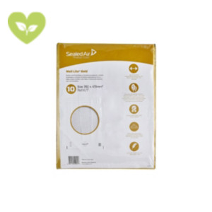 Sealed Air® Mail Lite Busta imbottita a bolle d'aria, AirCap®, Carta Kraft, Chiusura autoadesiva, K, 35 x 47 cm, Oro (confezione 10 pezzi) Sealed Air® Mail Lite Busta imbottita a bolle d'aria, AirCap®, Carta Kraft, Chiusura autoadesiva, K, 35 x 47 cm, Oro (confezione 10 pezzi)