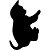 SECURIT Lavagna da parete Silhouette - 45,5 x 29 cm - forma gatto - nero - 1