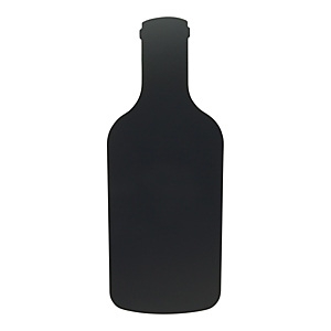 Securit® Lavagna da parete Silhouette Bottiglia con 1 marcatore a gesso e adesivi a strappo inclusi, Nero Securit® Lavagna da parete Silhouette Bottiglia con 1 marcatore a gesso e adesivi a strappo inclusi, Nero