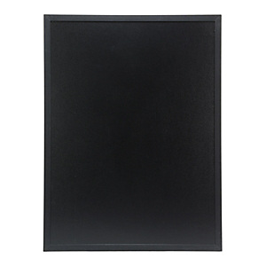 Securit® Lavagna da parete Woody con 1 marcatore a gesso liquido bianco incluso, 60 x 80 cm, Nero