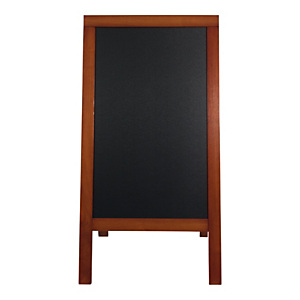 Securit® Lavagna da terra Sandwich Deluxe, Legno duro, 135 cm, Mogano Securit® Lavagna da terra Sandwich Deluxe, Legno duro, 135 cm, Mogano