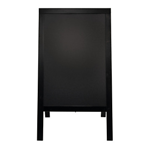 Securit® Lavagna da terra Sandwich Woody, Legno di pino, Altezza 120 cm, Nero Securit® Lavagna da terra Sandwich Woody, Legno di pino, Altezza 120 cm, Nero