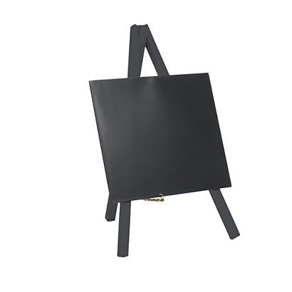 SECURIT Mini Lavagna con cavalletto nero - 24,4 x 15 cm - nero - 1