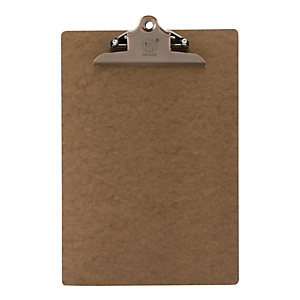 Securit® Portamenù con clip in acciaio, Formato A4, Marrone Securit® Portamenù con clip in acciaio, Formato A4, Marrone