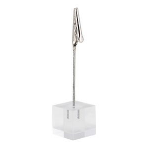 Securit® Set 6 cubi supporto-base per lavagne Tag con clip, Trasparente Securit® Set 6 cubi supporto-base per lavagne Tag con clip, Trasparente