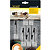 Securit® Set 6 cubi supporto-base per lavagne Tag con clip, Trasparente - 3